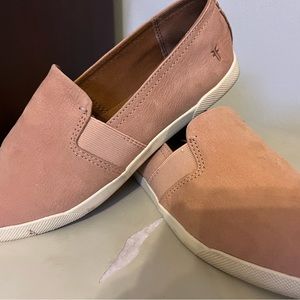 Frye Blush Suede Slip On Flats Loafers Women’s 7.5 Leather Espadrille